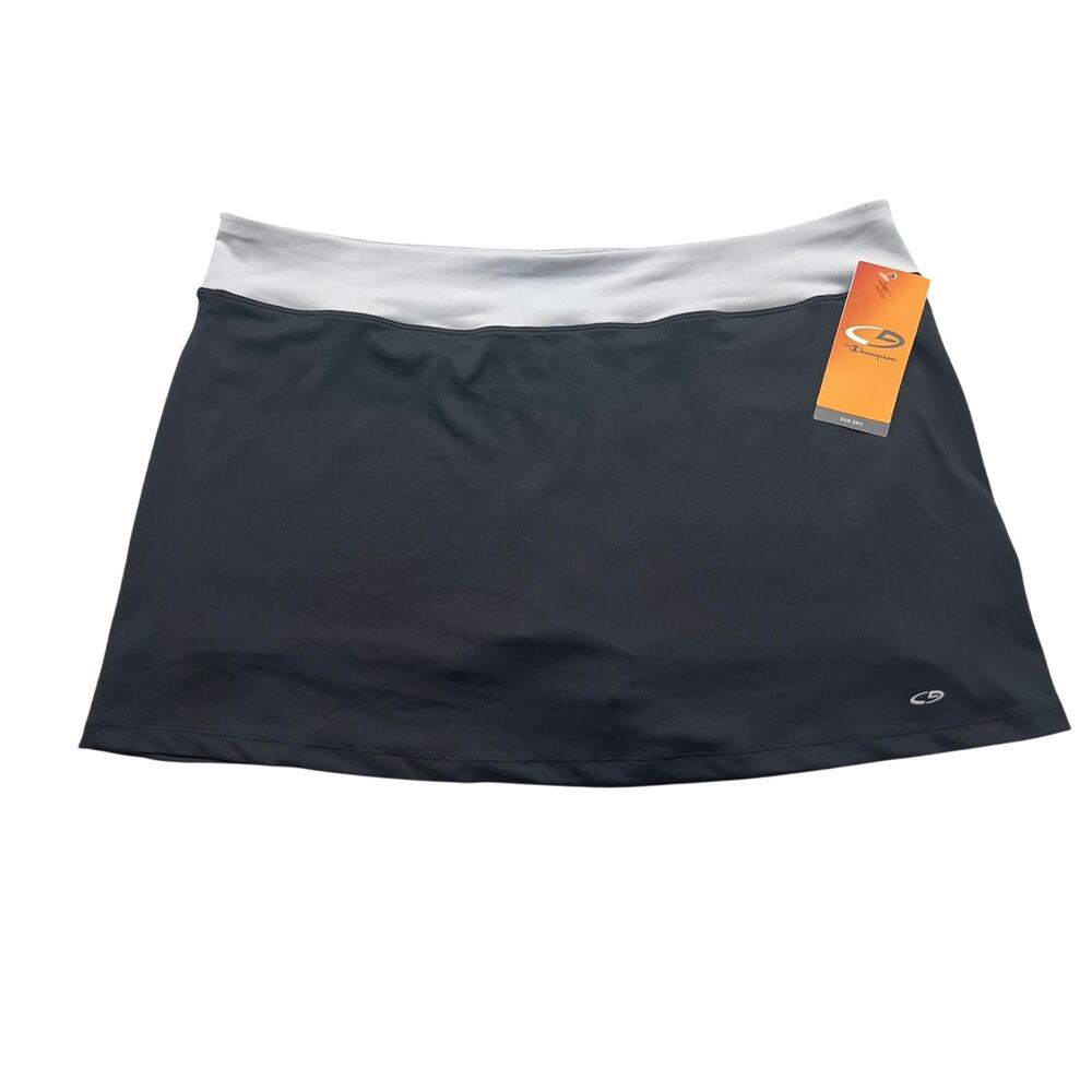 Champion Women's Black & White Skort with Bike Shorts Size XL New